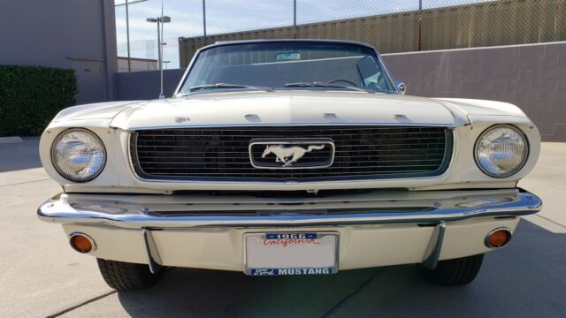 1966 White Ford Mustang Convertible