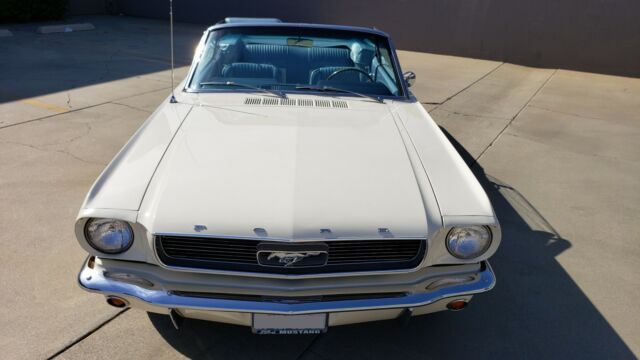 1966 White Ford Mustang Convertible