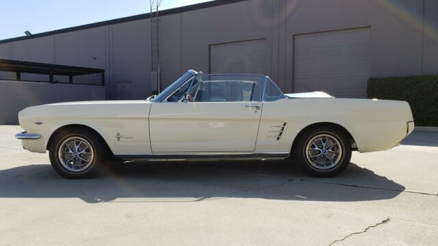 1966 White Ford Mustang Convertible