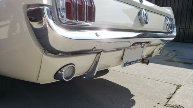 1966 White Ford Mustang Convertible