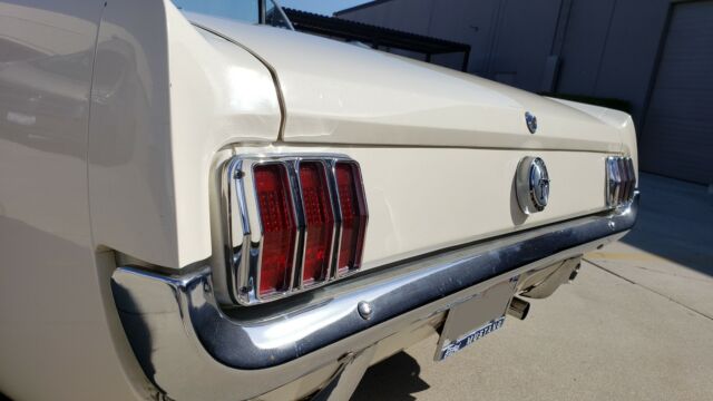 1966 White Ford Mustang Convertible