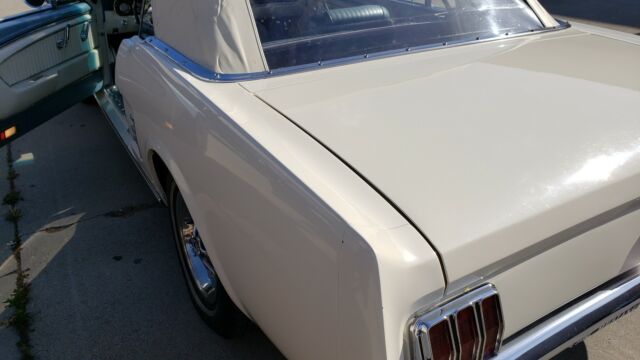 1966 White Ford Mustang Convertible