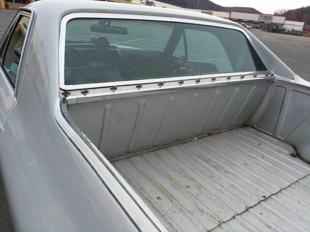 1970 Silver w/ blue stripes Chevrolet El Camino Standard Cab Pickup