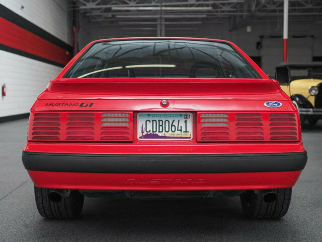 1985 Red Ford Mustang