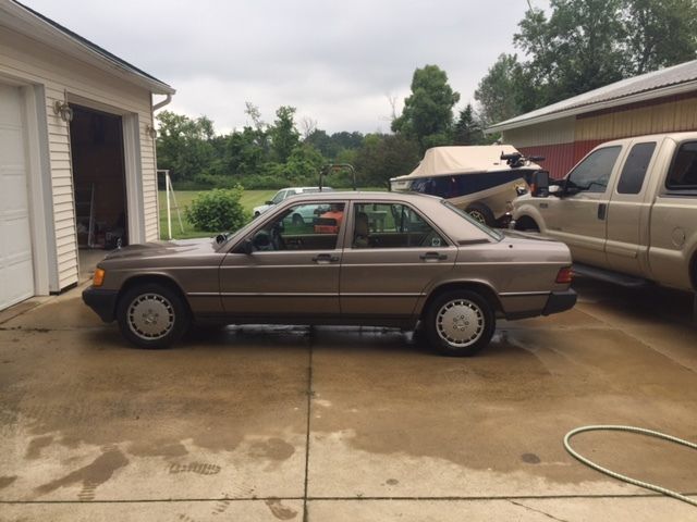1987 Tan Mercedes-Benz 190-Series Sedan