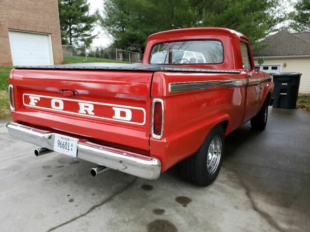 1966 Red Ford F-100 Pickup