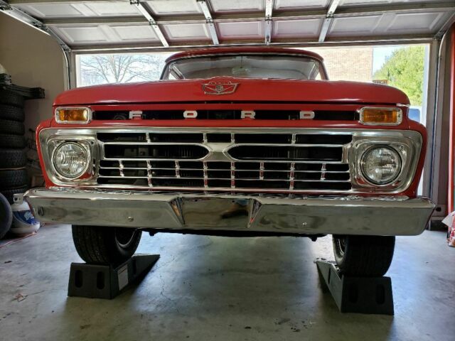 1966 Red Ford F-100 Pickup