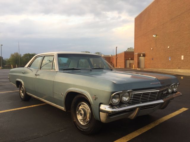 1965 Blue Chevrolet Impala Coupe