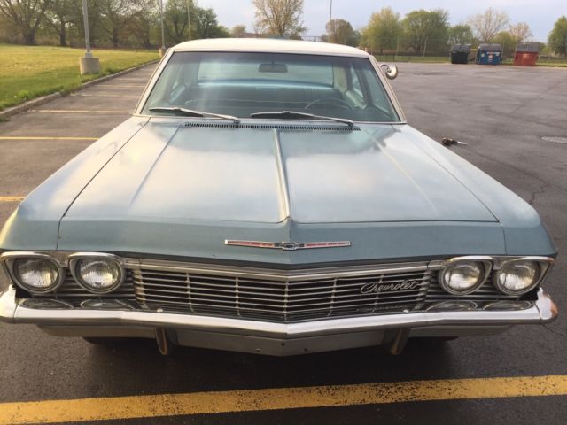 1965 Blue Chevrolet Impala Coupe