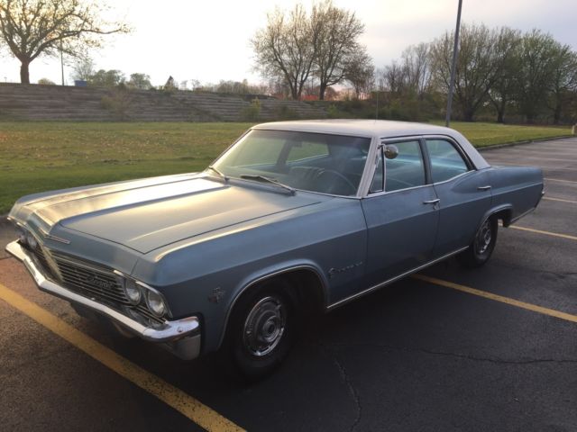 1965 Blue Chevrolet Impala Coupe