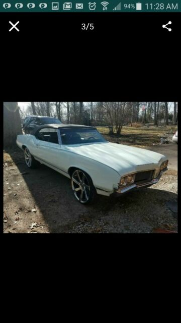 1970 Light mint green Oldsmobile Cutlass Convertible