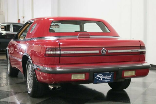 1989 Red Chrysler TC by Maserati Convertible