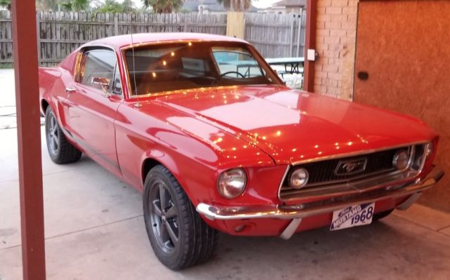 1968 Red Ford Mustang Fastback
