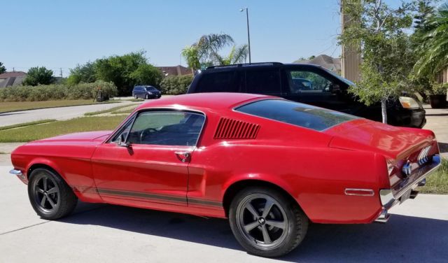 1968 Red Ford Mustang Fastback