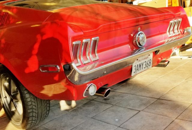 1968 Red Ford Mustang Fastback