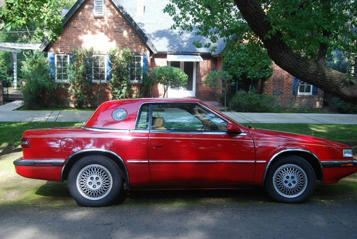 1989 Red Chrysler TC by Maserati Convertible