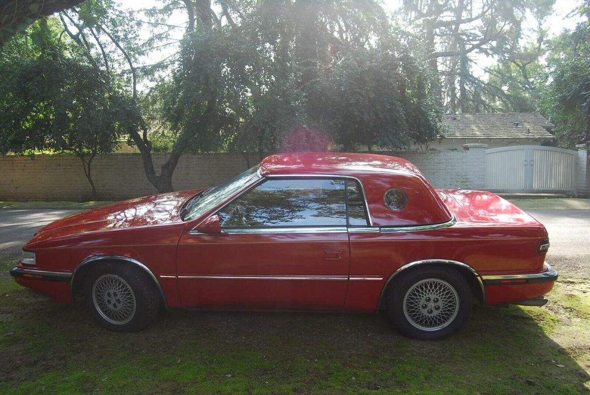 1989 Red Chrysler TC by Maserati Convertible