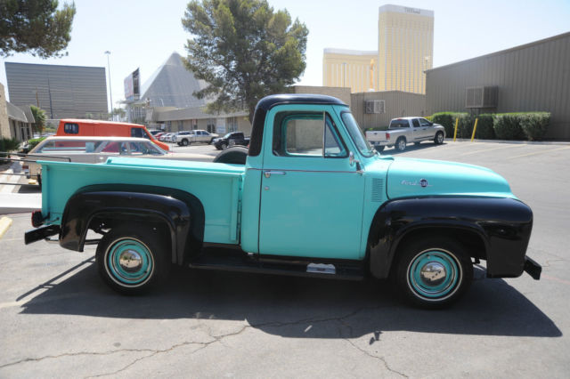 1955 Teal and Black Ford F-100