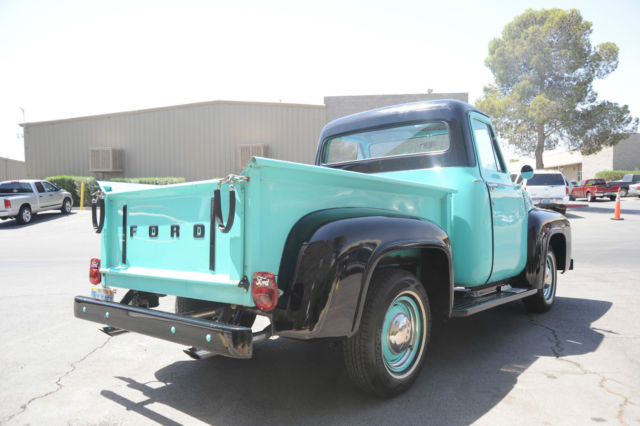 1955 Teal and Black Ford F-100