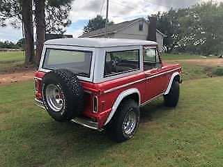 1977 Red Ford Bronco SUV