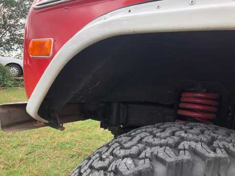 1977 Red Ford Bronco SUV