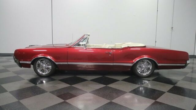 1966 Burgundy Oldsmobile Cutlass Convertible
