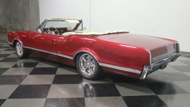 1966 Burgundy Oldsmobile Cutlass Convertible