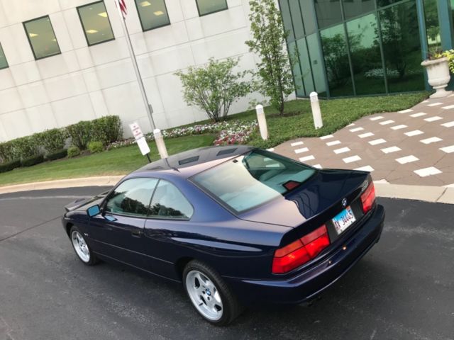1992 Blue BMW 8-Series Coupe