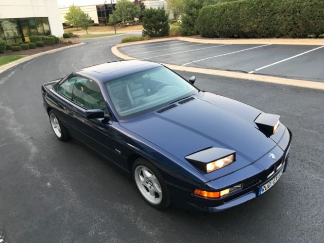 1992 Blue BMW 8-Series Coupe