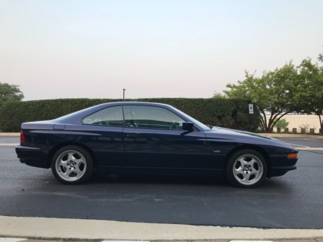 1992 Blue BMW 8-Series Coupe
