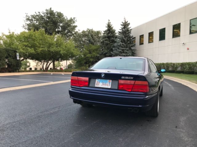1992 Blue BMW 8-Series Coupe