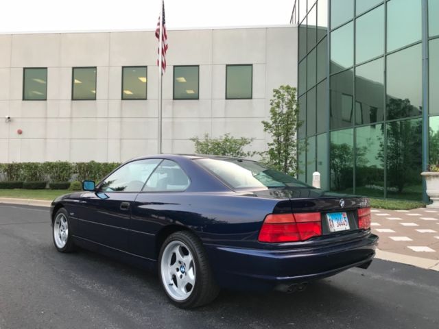 1992 Blue BMW 8-Series Coupe