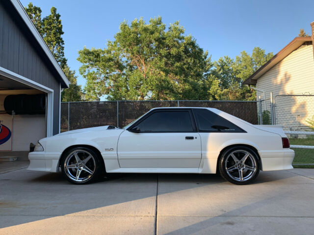 1993 Performance White Ford Mustang Hatchback