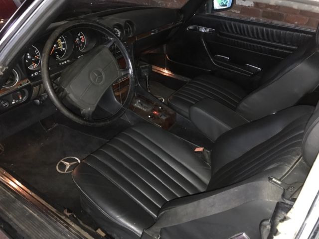 1986 Black Mercedes-Benz SL-Class Convertible