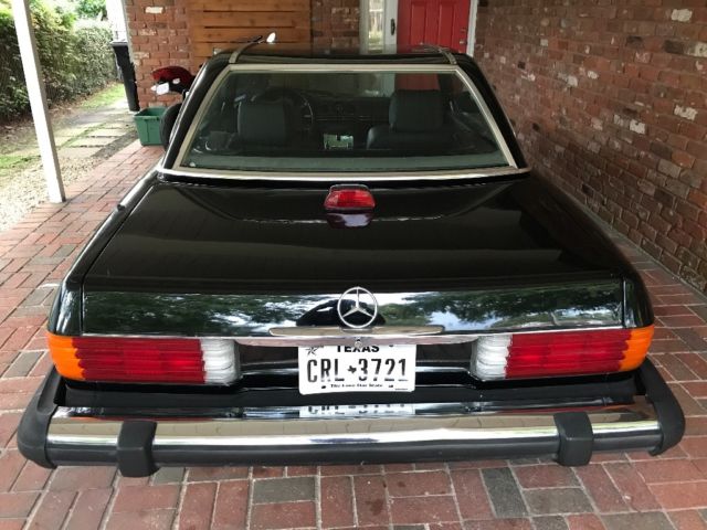 1986 Black Mercedes-Benz SL-Class Convertible
