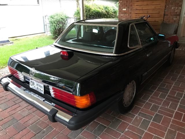1986 Black Mercedes-Benz SL-Class Convertible