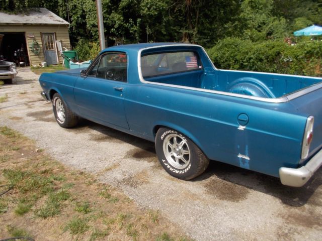 1966 Blue Ford Ranchero Standard Cab Pickup