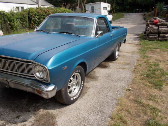 1966 Blue Ford Ranchero Standard Cab Pickup