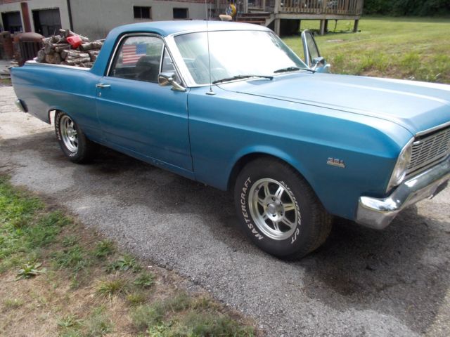 1966 Blue Ford Ranchero Standard Cab Pickup