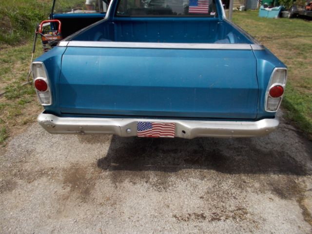 1966 Blue Ford Ranchero Standard Cab Pickup