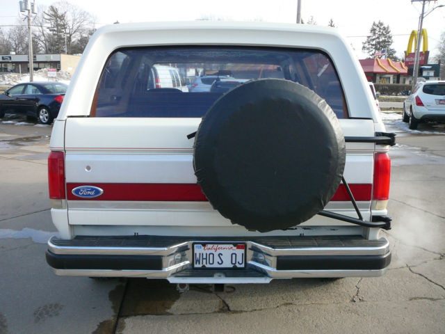 1989 White Ford Bronco SUV