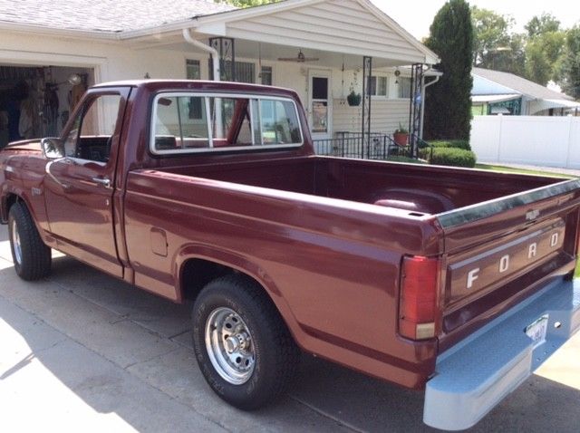 1982 Burgundy Ford F-100