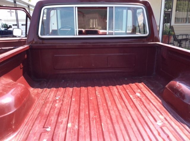 1982 Burgundy Ford F-100