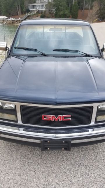 1989 Blue GMC 1500 Series Standard Cab Pickup