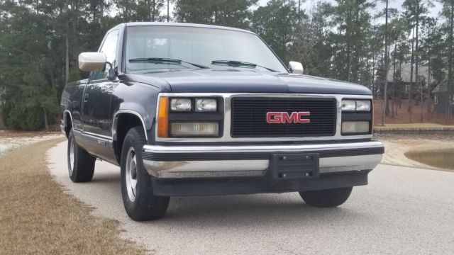 1989 Blue GMC 1500 Series Standard Cab Pickup
