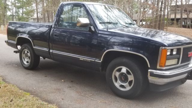 1989 Blue GMC 1500 Series Standard Cab Pickup