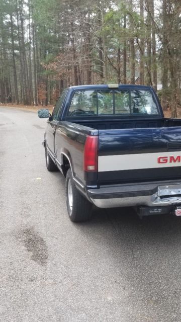 1989 Blue GMC 1500 Series Standard Cab Pickup