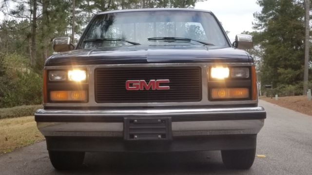 1989 Blue GMC 1500 Series Standard Cab Pickup