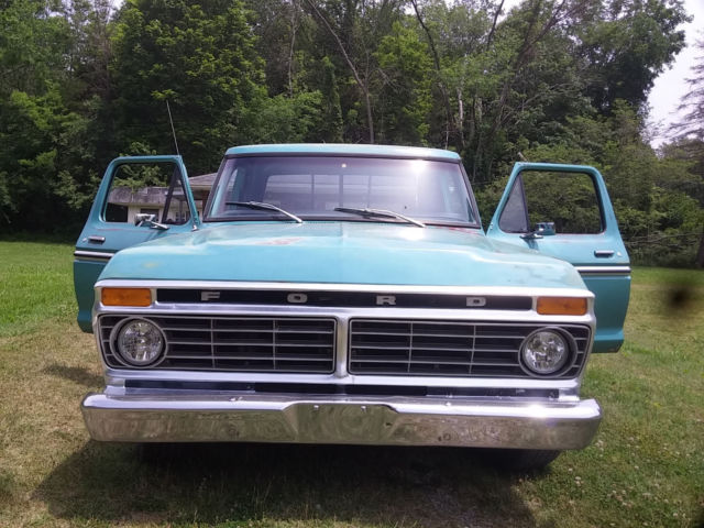 1977 Green/Patina Ford F-150 Extended Crew Cab Pickup