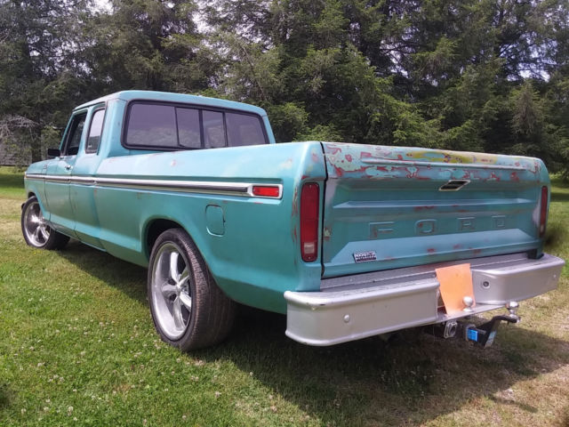 1977 Green/Patina Ford F-150 Extended Crew Cab Pickup